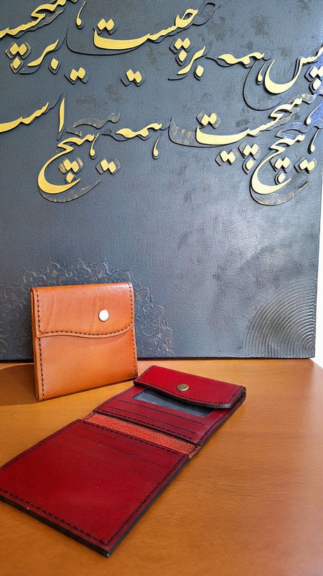 جاکارتی جیبی چرمی سایز متوسط با کد 208