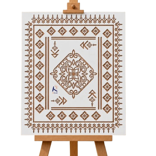 شابلون استنسیل طرح فرش کد ۴۰۱