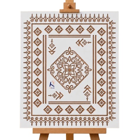 شابلون استنسیل طرح فرش کد 401