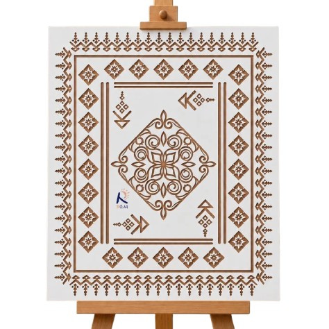 شابلون استنسیل طرح فرش کد 401